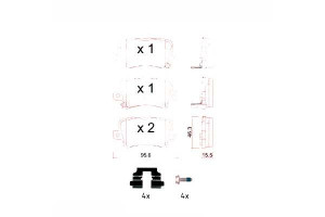 Klocki Hamulcowe Honda Civic Vii 06- Tył Zimmerman