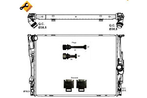 Chłodnica Bmw 1 E81 3 E90 07- Nrf