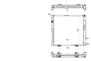 Chłodnica Mercedes W124 2,0 2,2e Nrf