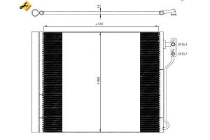 Skraplacz Klimatyzacji Bmw 5 10- Nrf