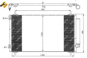 Skraplacz Klimatyzacji Citroen C8 Peugeot 807 02-