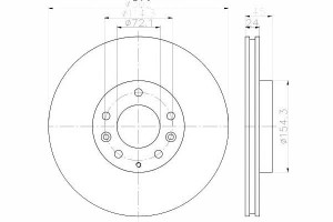 Tarcze Hamulcowe 2szt Mazda Przód Rx 8 2,6 03-12 T