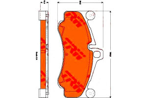 Klocki Hamulcowe Porsche Przód 911 3,8-4,0 10-12 T