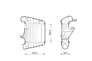 Intercooler Vw Polo 05- 1,4 1, Valeo