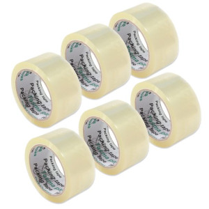 6x Taśma pakowa 48mm/50Y SUPER PACK - Transparentna