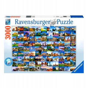 Puzzle 99 Pięknych Miejsc W Europie 3000 Elementów