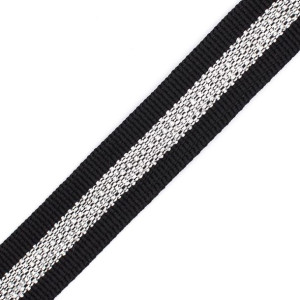 Taśma Nośna Polipropylenowa Z Lureksem 20 Mm - Czarna