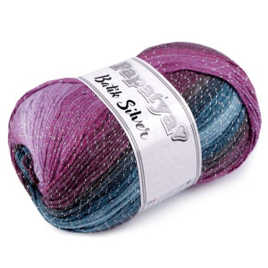 Włóczka Cieniowana Papatya Batik Silver 100 G - Fioletowo-niebieska 41