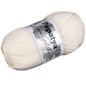 Włóczka Z Lureksem Papatya Love Glitter 100 G - Kremowa