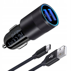 Ailkin Ładowarka Samochodowa Kabel USB-C 2M