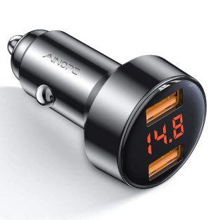 Ainope Ładowarka Samochodowa 36W 2w1 Adapter LED