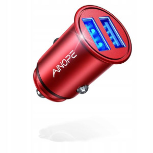 Ainope Ładowarka Samochodowa Adapter USB 24W 2w1