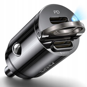 Ainope Ładowarka Samochodowa Adapter USB-C 36W 2w1