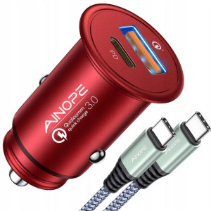 Ainope Ładowarka Samochodowa Z Kablem USB-C 48W