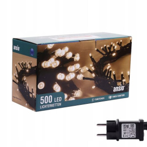 Ansio Lampki Na Choinkę Łańcuch Święta 25M 500 LED
