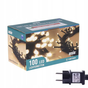 Ansio Łańcuch Lampki Na Choinkę Światełka 100 LED