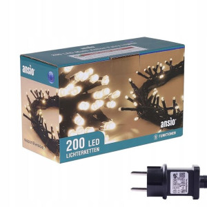 Ansio Łańcuch Lampki Na Choinkę Światełka 200 LED