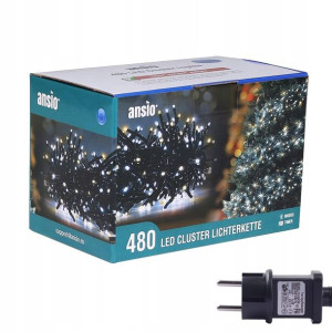 ANSIO Łańcuch Na Choinkę Lampki Świąteczne 480 LED