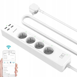 Aofo Przedłużacz SMART WIFI USB Ładowarka 8w1