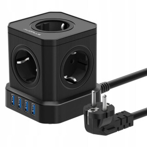 AuoPlus Zasilacz Mobilny Ładowarka USB Gniazdko
