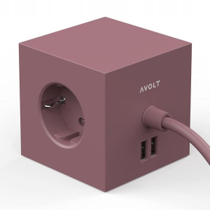 AVOL Kostka Gniazdko Przedłużacz USB Kabel 1,8M
