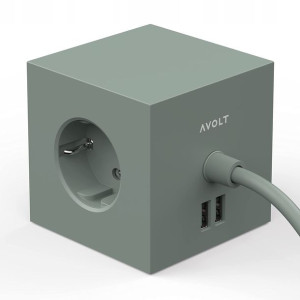 AVOL Przenośne Gniazdko Rozgałęźnik USB Kabel 1,8M