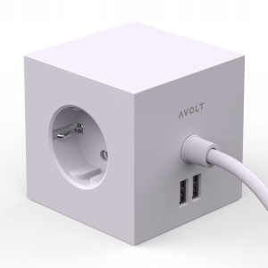 AVOL Przenośne Gniazdko Rozgałęźnik USB Kabel 1,8M