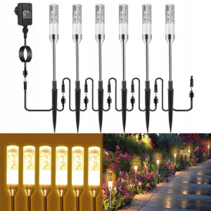 B-right 6 lamp ogrodowych z kolcem naziemnym