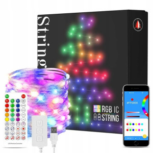 BTF Lampki ZEW WEW Światełka Łańcuch 10 METRÓW RGB