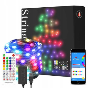 BTF Lampki ZEW WEW Światełka Łańcuch 100 LED RGB