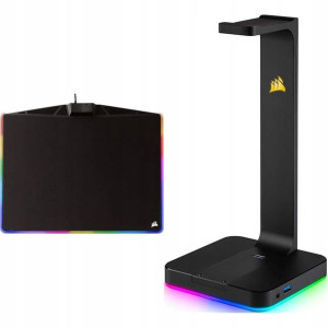 Corsair Podkładka Pod Mysz RGB Stojak Na Słuchawki