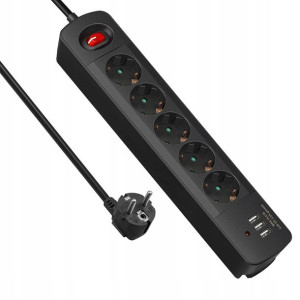 DEWENWILS Listwa Przedłużacz Zasilacz USB 1,5M