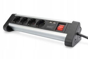 Digitus Listwa Zasilająca Przedłużacz Porty USB