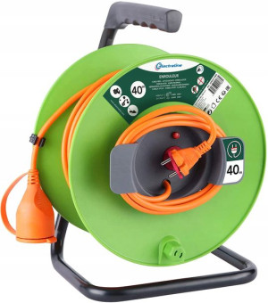Electraline Przedłużacz Bębnowy Ogrodowy 40M IP20