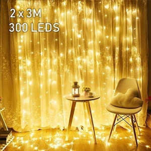 Fairy Kurtyna Świetlna Świąteczna Lampki 2Mx3M LED