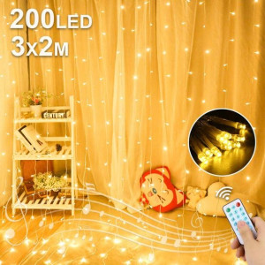 FAIRY Kurtyna Świetlna Świąteczna Lampki 3Mx2M LED