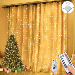 Fairy Kurtyna Świetlna Świąteczna Lampki 3x3 M Led