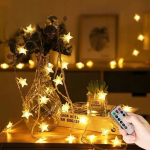 Fairy Lampki Gwiazdki Z Pilotem Girlanda 60 LED 7M