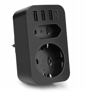 FDTE Bezprzewodowy Adapter Do Gniazdka Wtyczka USB