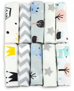 Fensilo Pieluchy Muślinowe Ręczniki ZESTAW 10PACK
