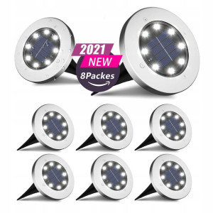 FLOWood Solarna Oprawa Ogrodowa Do Ziemi Lampy x 8