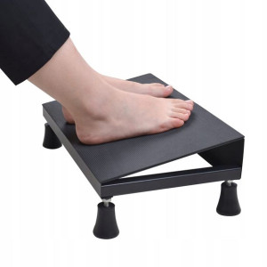 Footrest Ergonomiczny Metalowy Regulowany Podnóżek