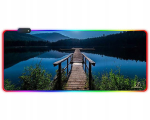 Forrica Podkładka Pod Mysz Klawiaturę RGB 90x40 CM
