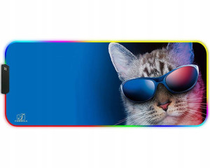 Forrica Podkładka Z Kotem Pod Klawiaturę RGB LED