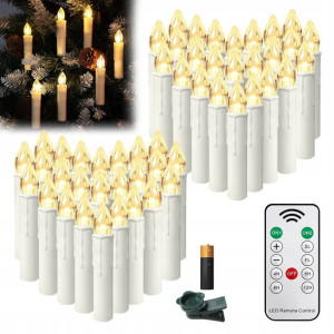 FUN Bezprzewodowe Świece LED Na Choinkę 50 SZT