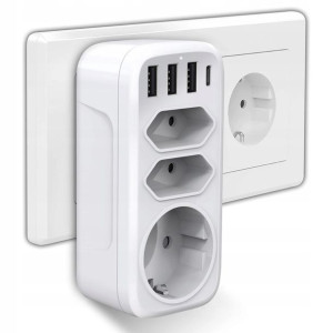 Gogotool Gniazdo USB-C Ładowarka ADAPTER 7w1