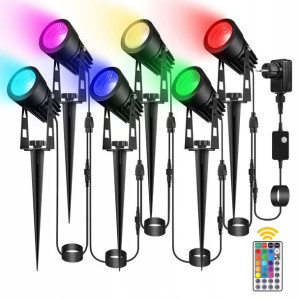 GREEMPIRE Lampy Reflektory Wbijane Oświetlenie RGB
