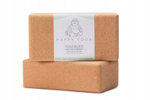 HAPPY JOGA Zestaw Blok Kostka Klocek Do Jogi 22x12
