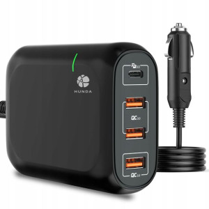 Hunda Ładowarka Samochodowa USB-C 119 W 4w1