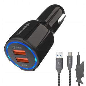 IWOTTO Ładowarka Samochodowa Podwójny Port USB